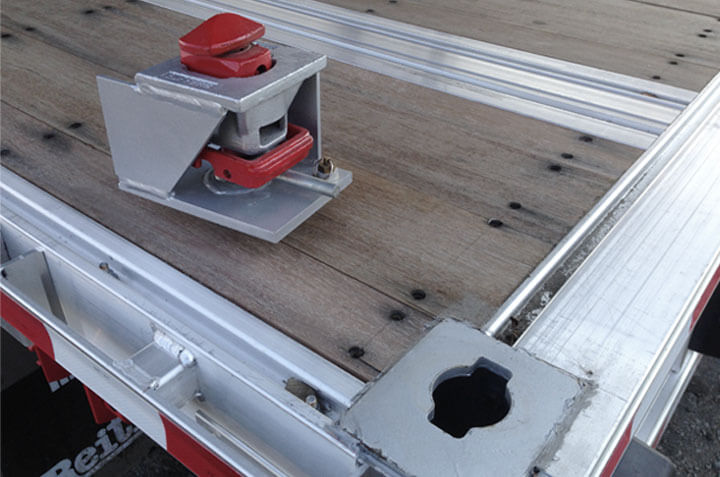 Raised Twist Lock Container Locks – Rear Sill (Optional)