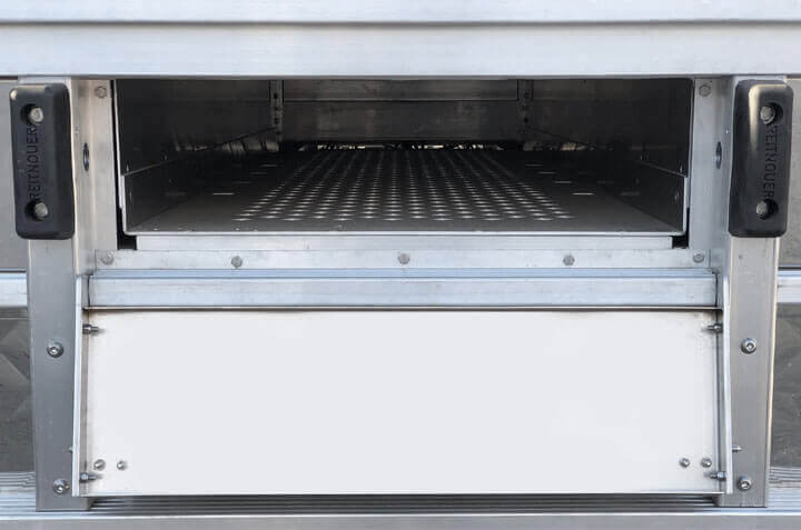 Rear Dunnage Box in Backend Center Panel (Optional)