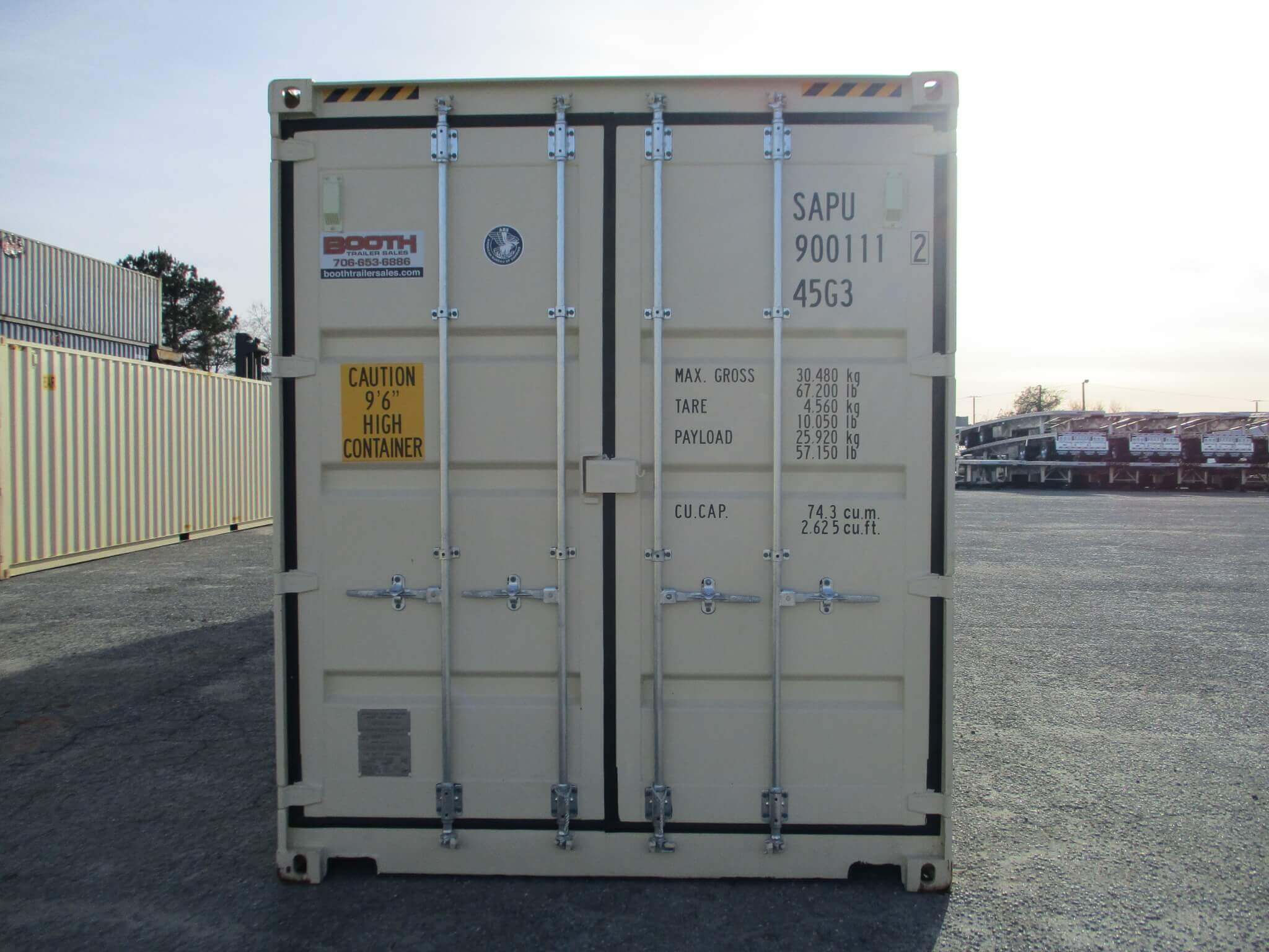 Open Sided Storage Container for rent