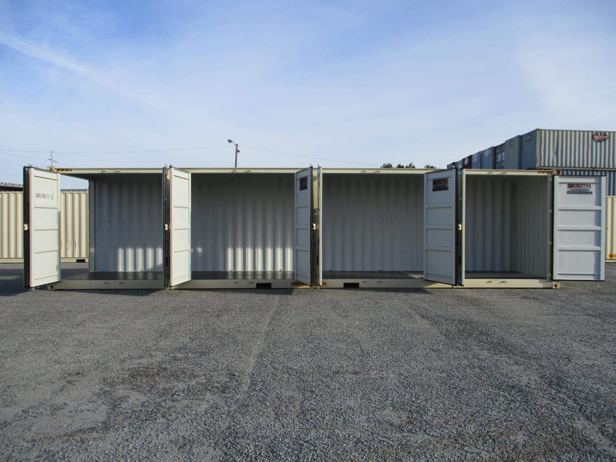 Open Sided Storage Container for rent