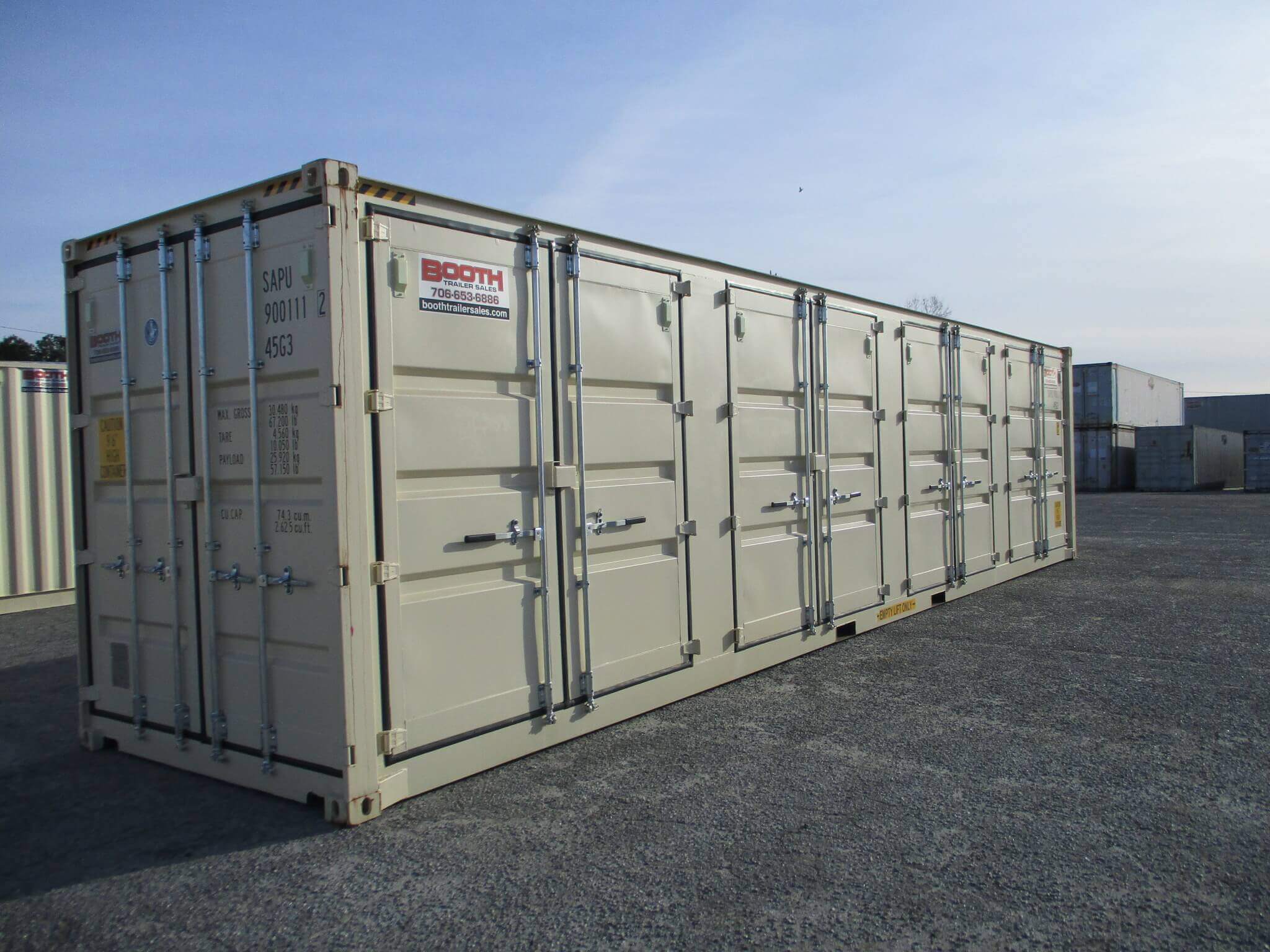 Open Sided Storage Container for rent