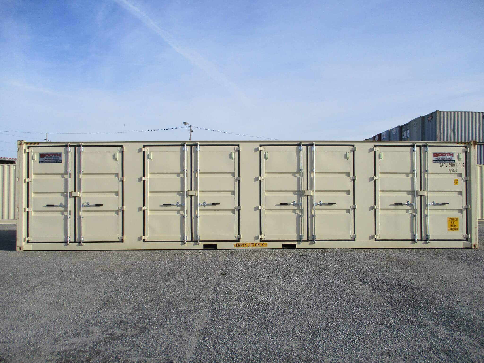 Open Sided Storage Container for rent