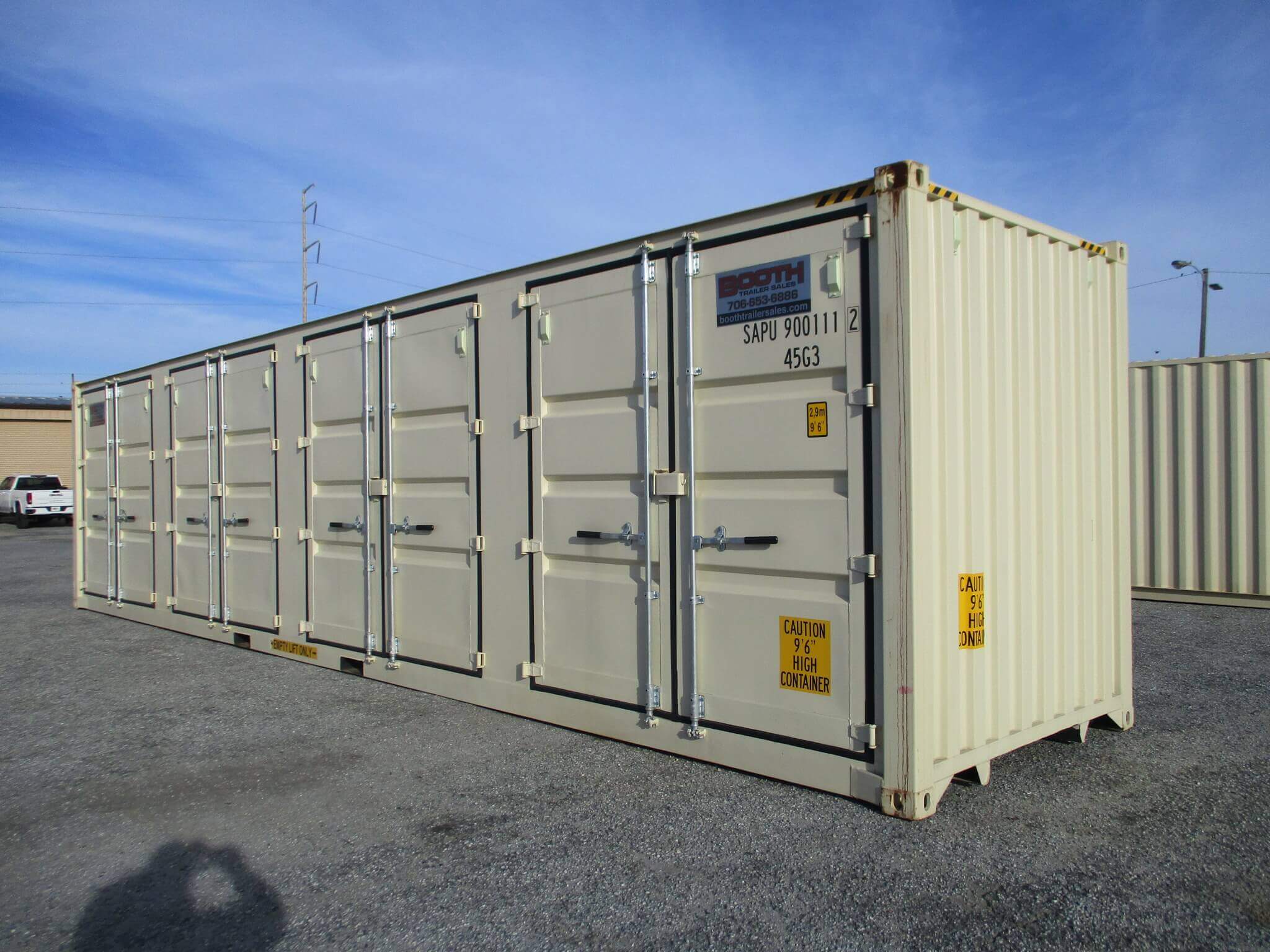Open Sided Storage Container for rent